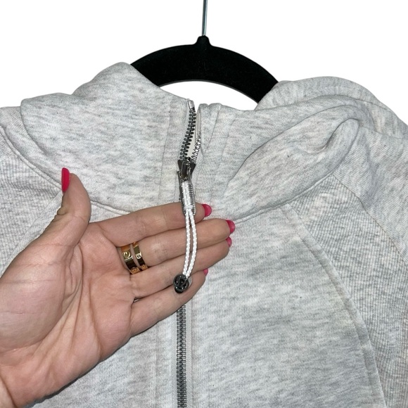 Lululemon Scuba Oversized 1/2 Zip Hoodie, Hthrd Core Ultra Light Grey, Sz. M/L - Picture 6 of 16